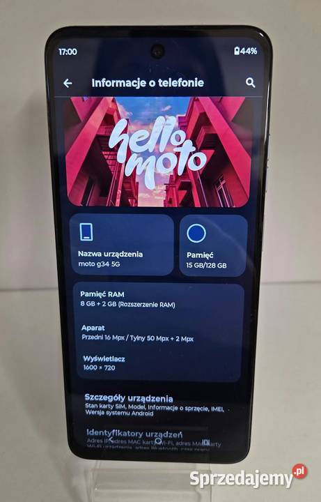 Motorola Moto G34 5G Pozostałe łódzkie Łódź