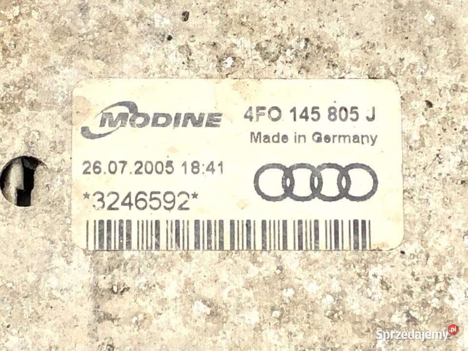 INTERCOOLER AUDI A6 C6 4F0145805J 20 170 0411 osobowe