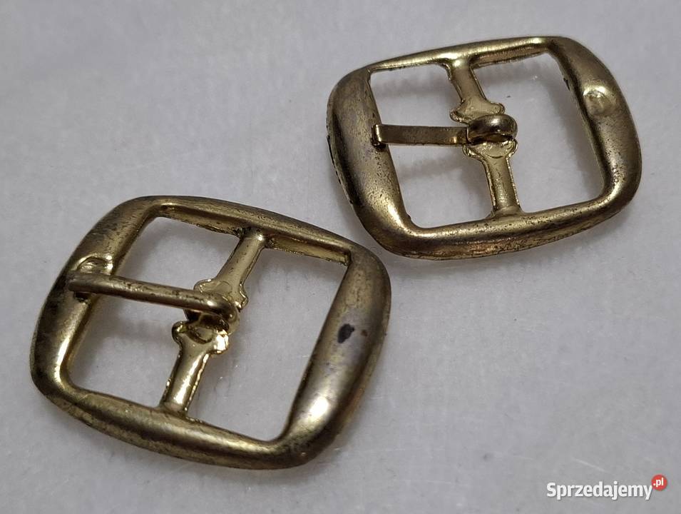 Klamerki sprzączki 24mm metalowe złote 2 Czeladź