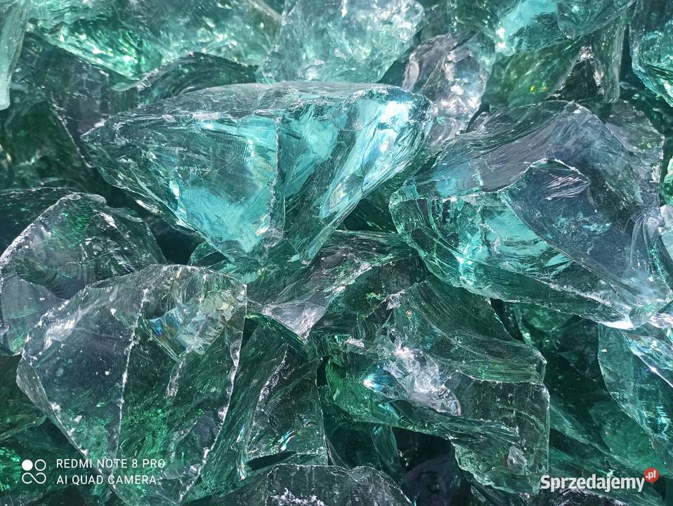 Bryły Szklane Kamień Szklany Kora Kamienna Biała Żwir i kamienie Jaworzno