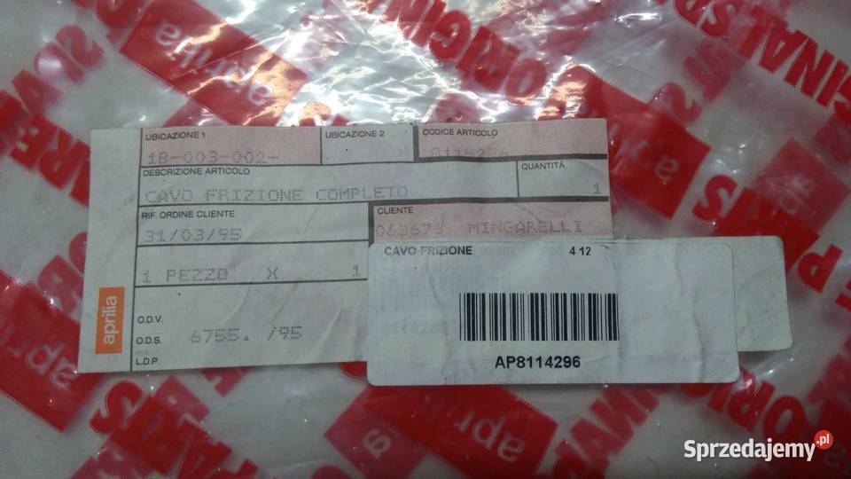 LINKA SPRZĘGŁA ORGINAŁ APRILIA PEGASO 650 sprzedam