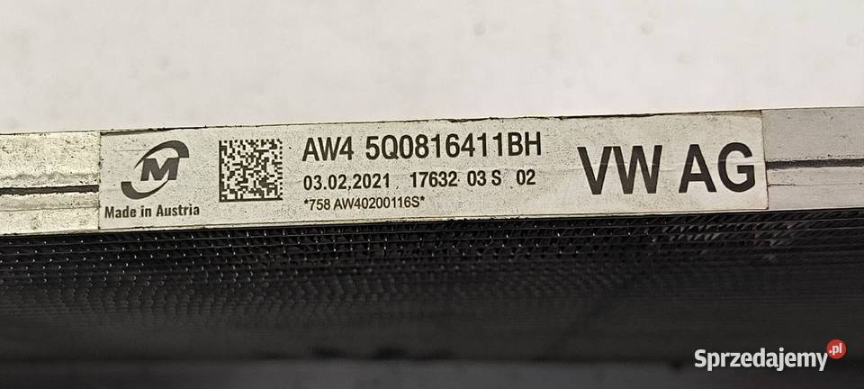 CHŁODNICA KLIMATYZACJI SKODA OCTAVIA III