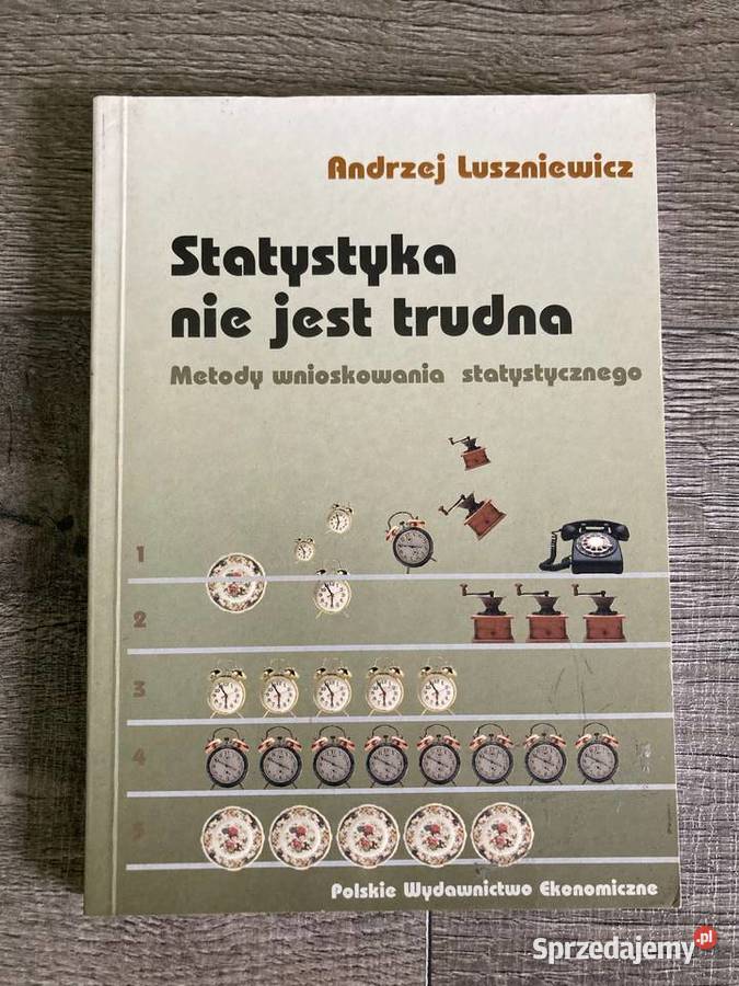 Książka Statystyka nie jest trudna Andrzej Książki naukowe i popularnonaukowe Nisko