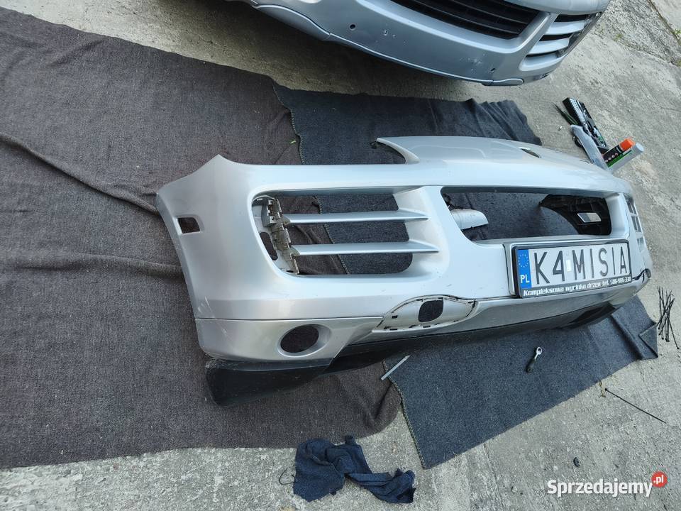 Zderzak przedni srebrny Porsche Cayenne 957 Nowe Brzesko sprzedam
