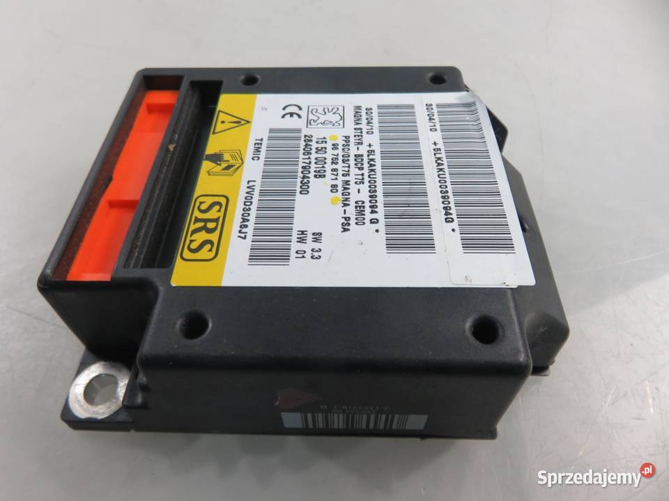 MODUŁ AIRBAG PEUGEOT RCZ 9675287180 osobowe sprzedam