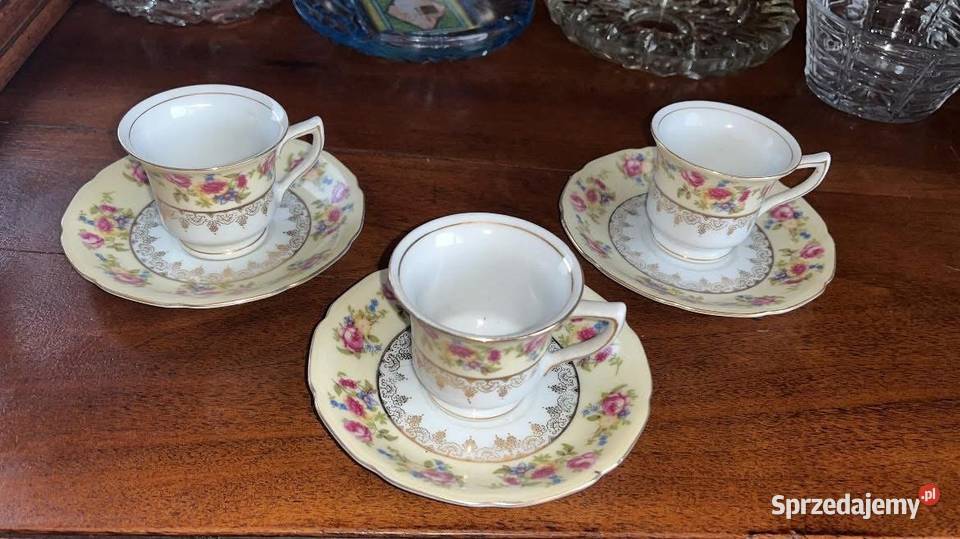 Fliżanka do mokki Gold Castle japońska porcelana pomorskie