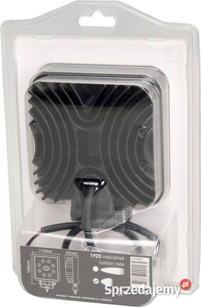 Lampa robocza LED kwadratowa 24W 2000lm biała Kamionna