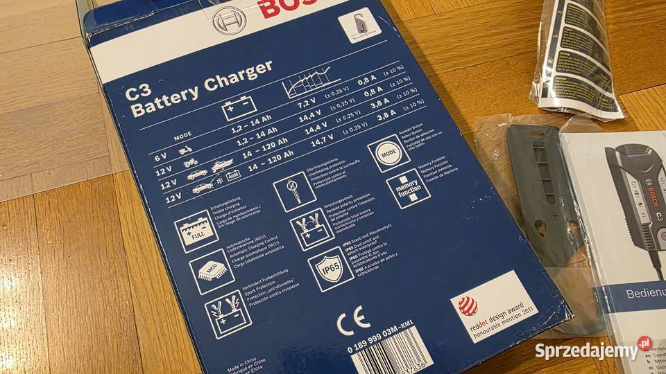 Prostownik Bosch C3 6V12V dzisiaj wyjęty z Krosno sprzedam