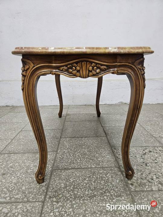 Francuski stolik kawowy z marmurem Francja Nowy Sącz