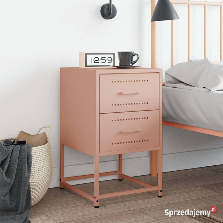 Szafka nocna różowa 36x39x605 stal WM846460 Warszawa