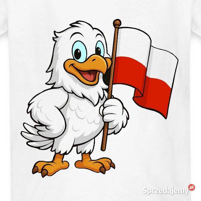 Koszulka dziecięca Russell Orzełek z flagą Kraków