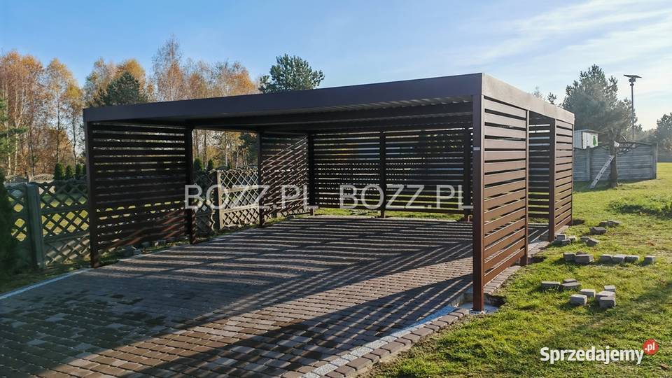 Wiata garażowa na 2 samochody