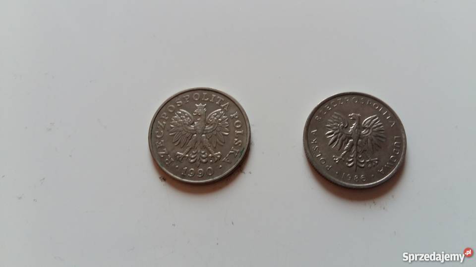 Moneta 50 z 1990r I Moneta 10 z 1986r