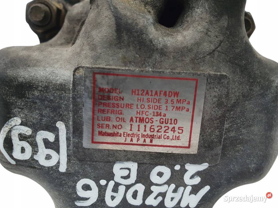 SPRĘŻARKA KLIMATYZACJI Mazda 6 20 B H12A1AF4DW Kompresory klimatyzacji lubelskie sprzedam