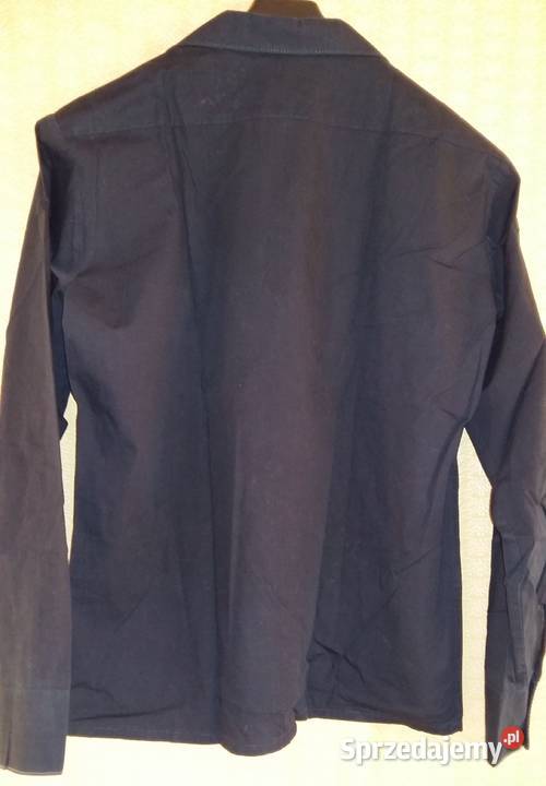 Klasyczna Koszula Czarna gładka SM Odzież codzienna Łódź