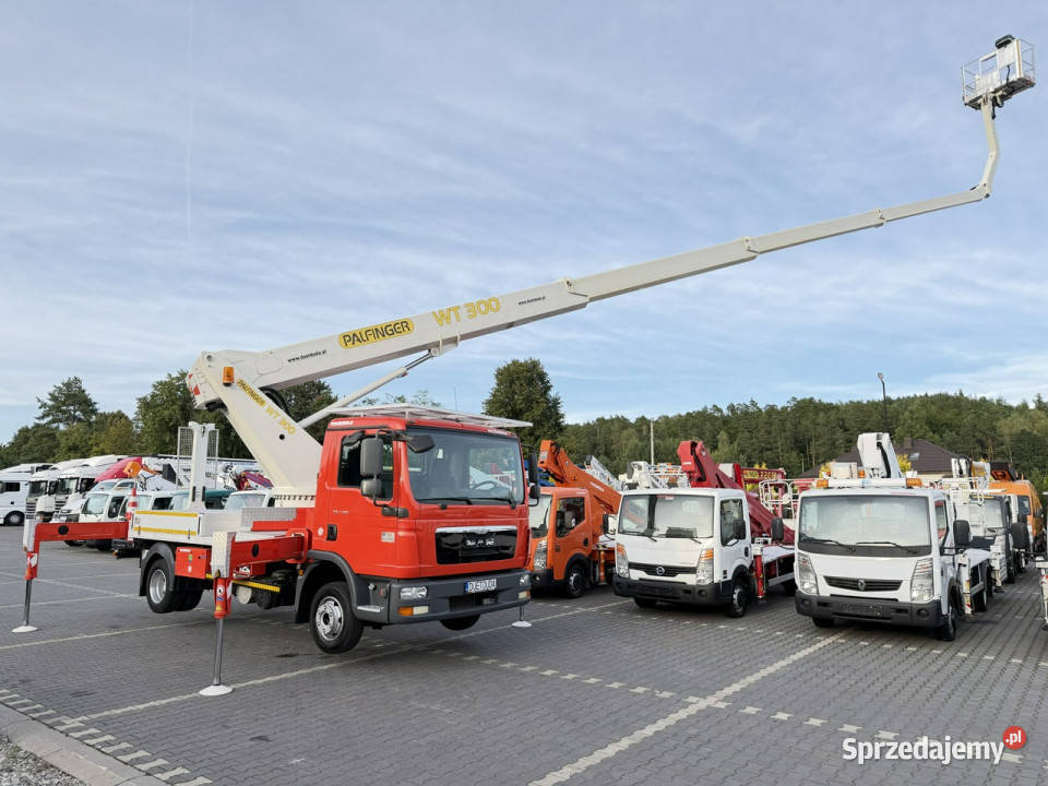 MAN TGL 7150 Zwyżka WumagPalfinger WT300 wysięg Samochody ciężarowe Widełki