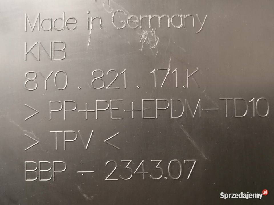 AUDI A3 NADKOLE LEWY PRZÓD 8Y0821171K Nadkola Części samochodowe Pleszew