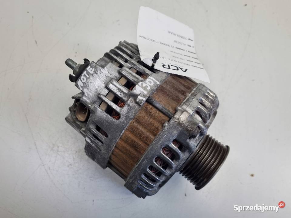 ALTERNATOR Nissan Note 16 16V 23100BC00A 120A osobowe Części samochodowe Rudka