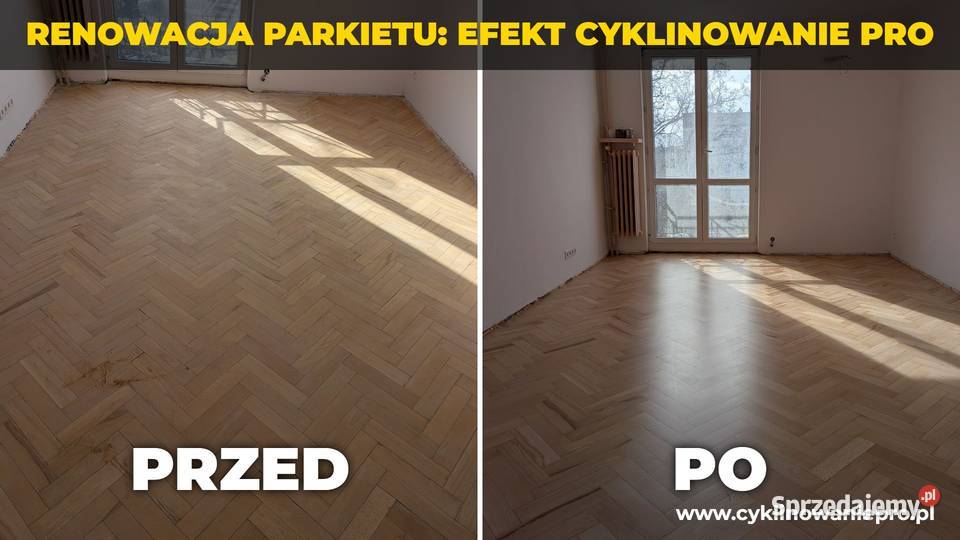 Cyklinowanie i renowacja parkietu Warszawa