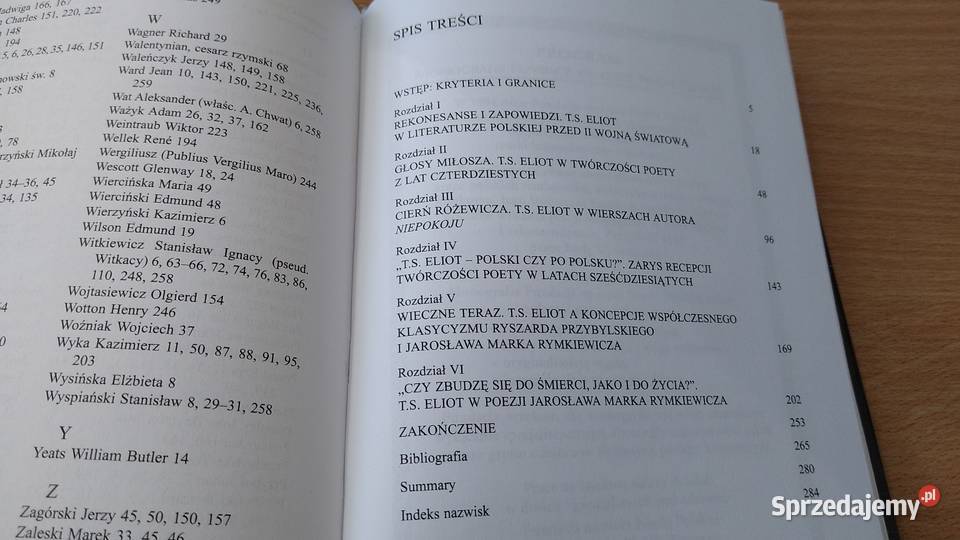 Obecność TS Eliota w literaturze polskiej Gdańsk