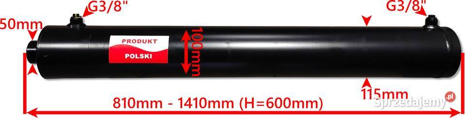 MOCNY Siłownik Cylinder HYDRAULICZNY SMTG 100x50 Pozostałe