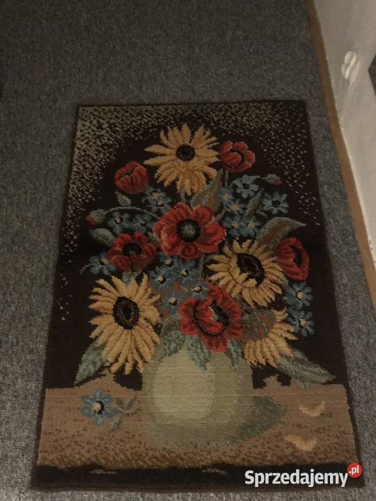 Kilim piękny z motywem kwiatowym