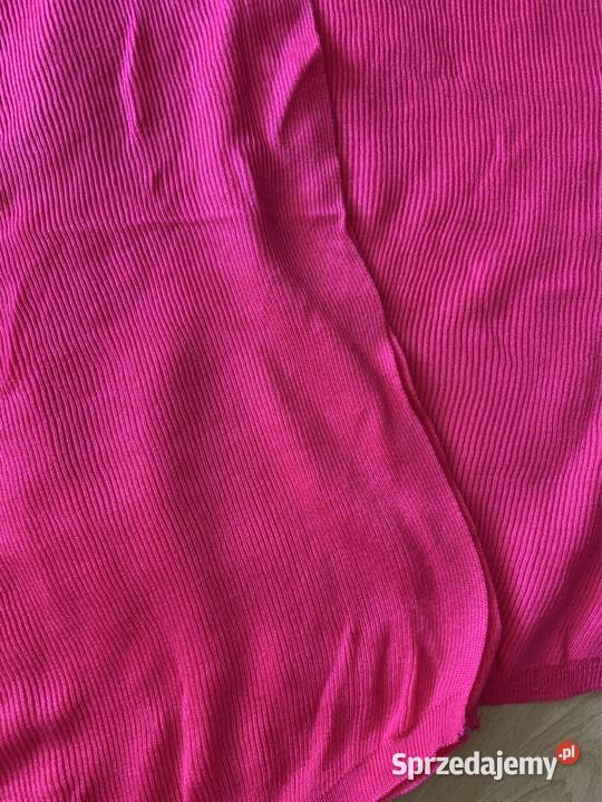 Dzianina 4 kawałki róż malina na sweter i inne Częstochowa