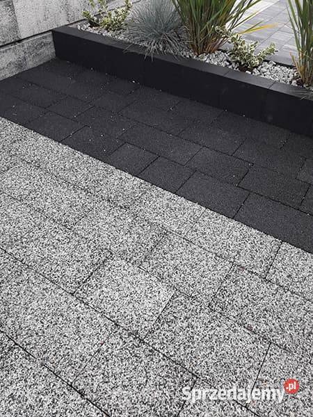 Obrzeża trawnikowe z pióro wpustem 6 grafit brąz Obrzeża i palisady łódzkie