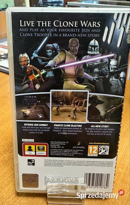 Gra na PSP Star Wars The Clone Wars Gry na konsole warmińsko-mazurskie Elbląg sprzedam