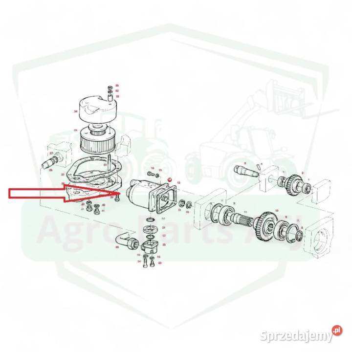 Pompa AZPF11 skrzyni Powershift Rexroth Skrzynia biegów Ciechanowiec
