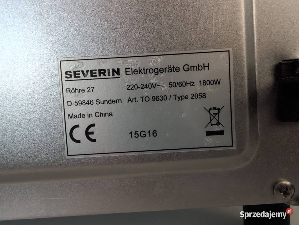 mini piekarnik Severin 42 l 1800 W Poznań sprzedam