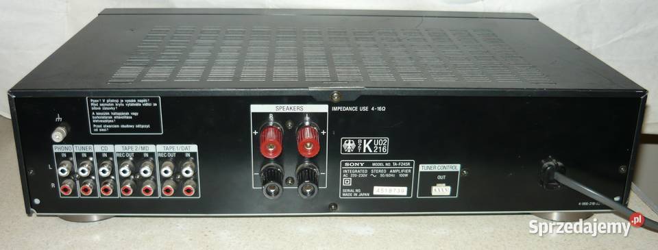 Sony Tranzystory wzmacniacz F245R Japan Vinyl wielkopolskie Krotoszyn