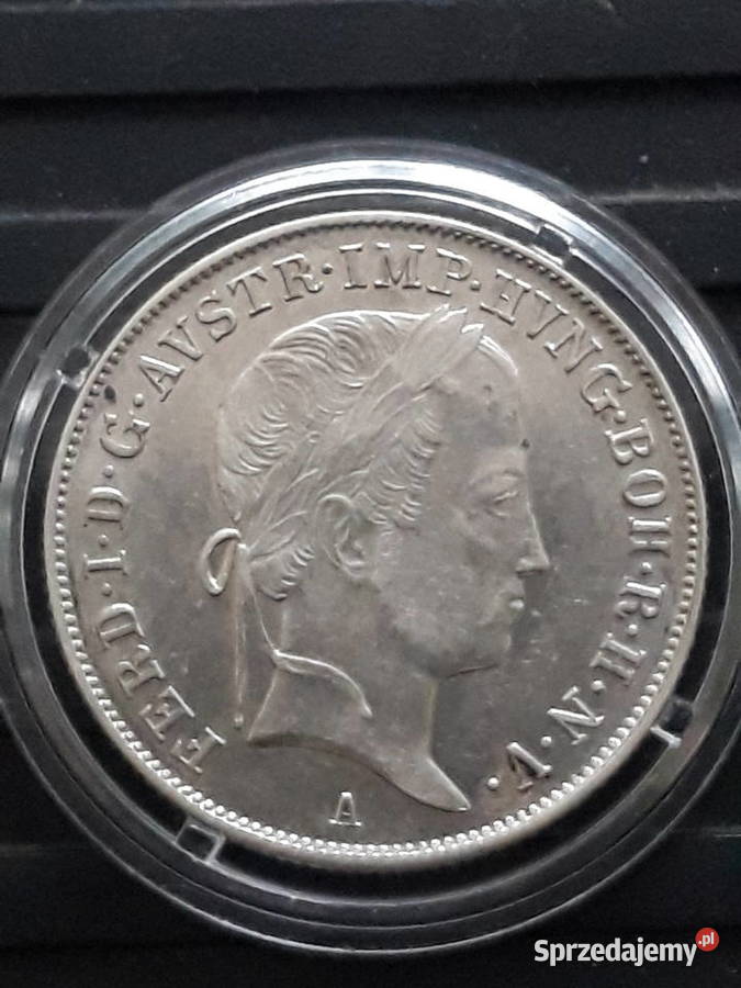 20 Krajcarów Ferdynand I 1848 r około mennicze Konin