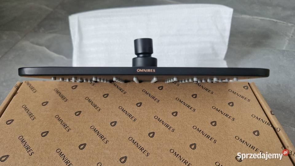 Deszczownica OMNIRES Slimline 20x20 czarny Rawa Mazowiecka