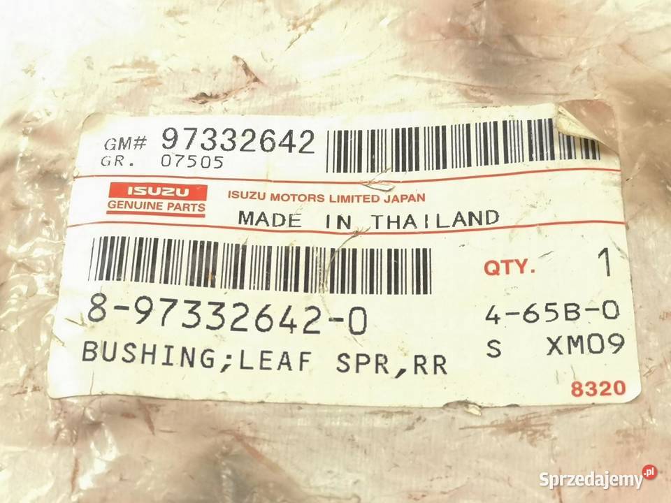 TULEJA RESORA ISUZU D 20022012 NOWA ORYGINAŁ