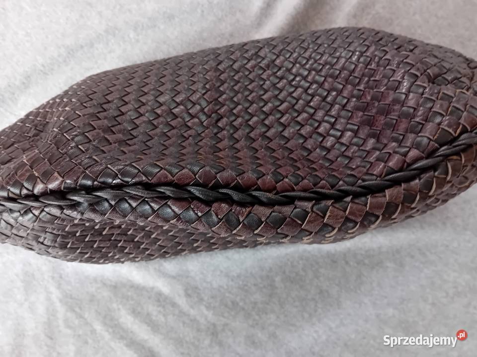 Bottega Veneta Intrecciato Hobo Large Brown Łódź