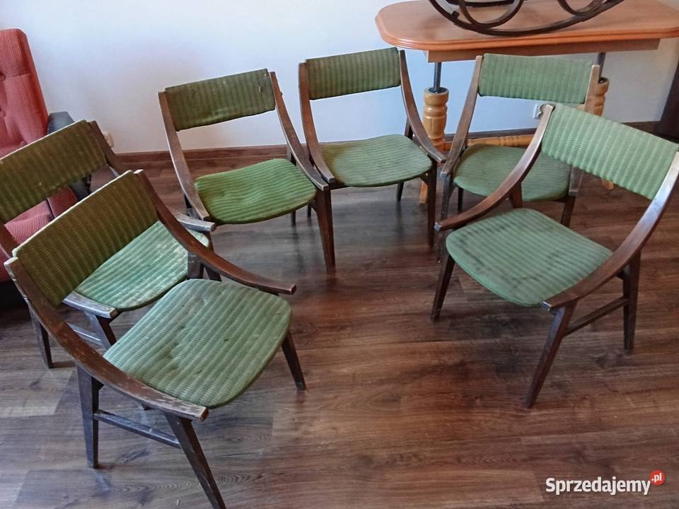 Kultowe krzesla SKOCZEK Stan 6 sztuk J Kedziorek Krzesła