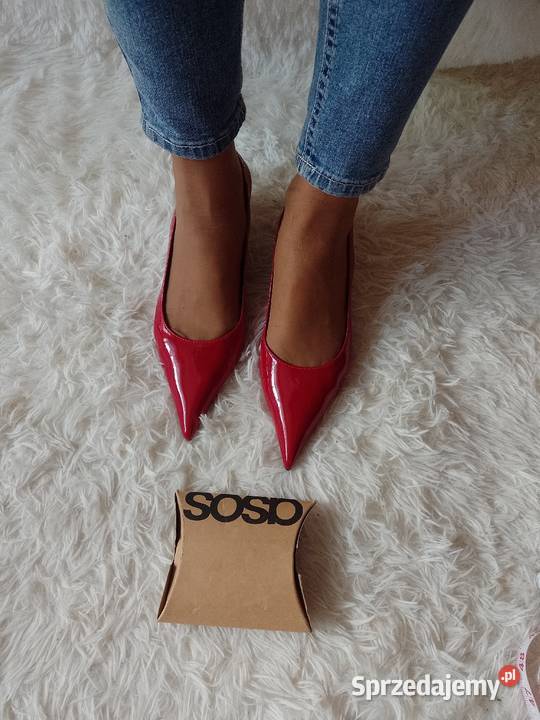 40 ASOS Design Czerwone czółenka z odkrytą piętą Kraków