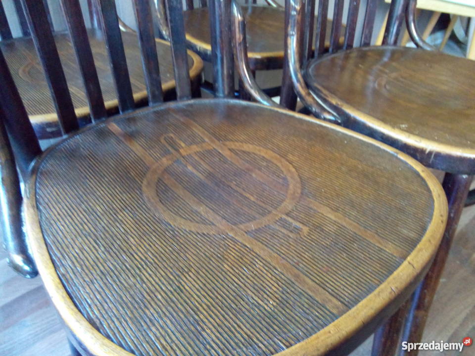 THONET 4 gięte krzesła Thonet Vintage Retro Loft Lublin