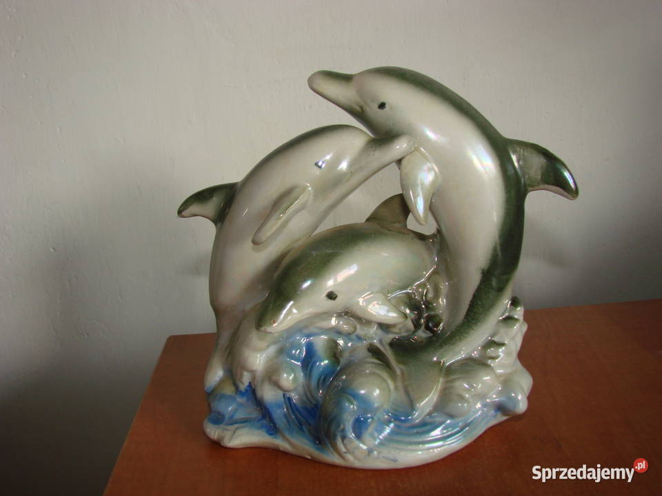 Delfiny ceramika PRL Pruszcz Gdański sprzedam