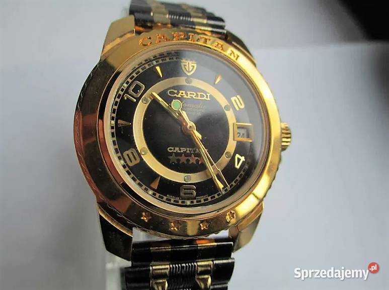 Zegarek CARDI CAPITAN GOLD AutomaticPozłacany Poraj