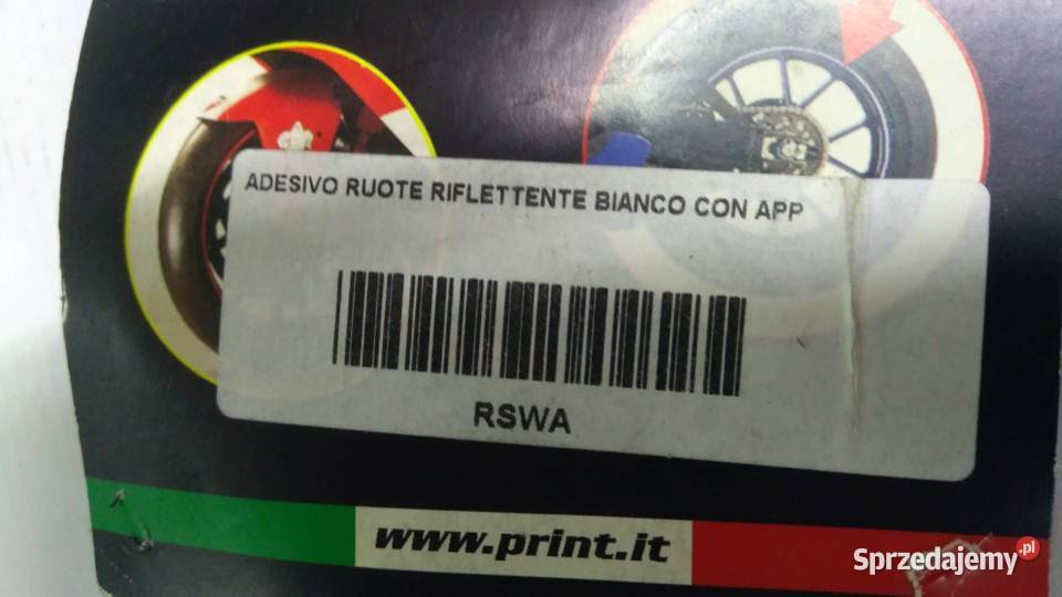 TAŚMA NAKLEJKA OZDOBNA NA RANT FELGI KOLO BIAŁA sprzedam