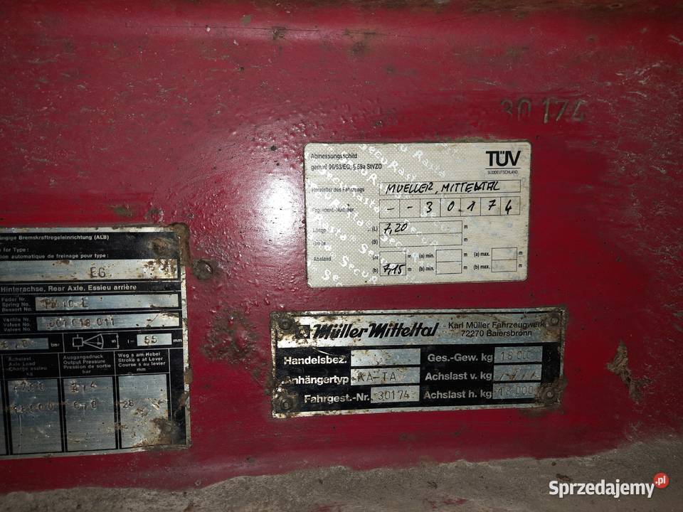 przyczepa wywrotka MUELLERMITTELTAL 18T wywrotki Częstochowa