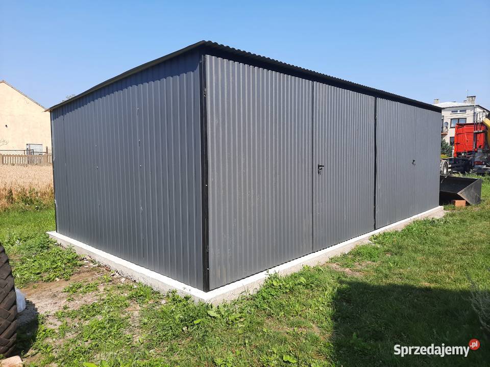 Garaż Blaszany GRAFITOWY Garaże Blaszane Wiaty 285zł/m2 warmińsko-mazurskie