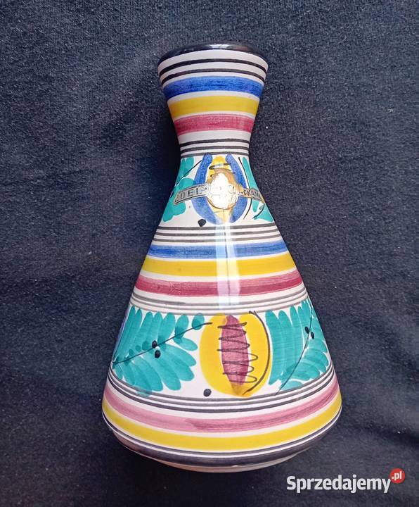 Ręcznie malowany wazon ceramiczny Edel Keramik wielkopolskie