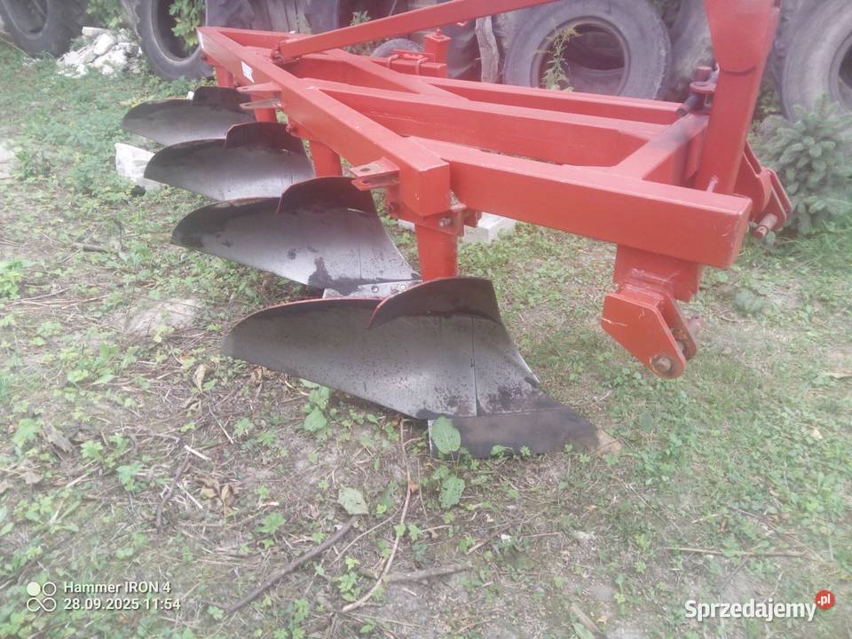 Pług 4 skibowy duży nieuszkodzony Stary Zamość