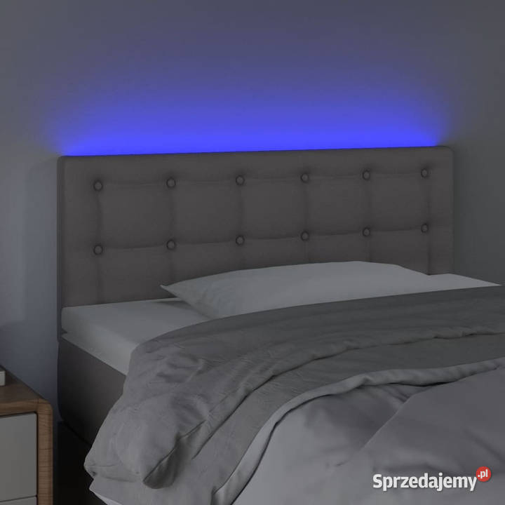 Zagłówek do łóżka z LED szary 100x5x7888 Warszawa