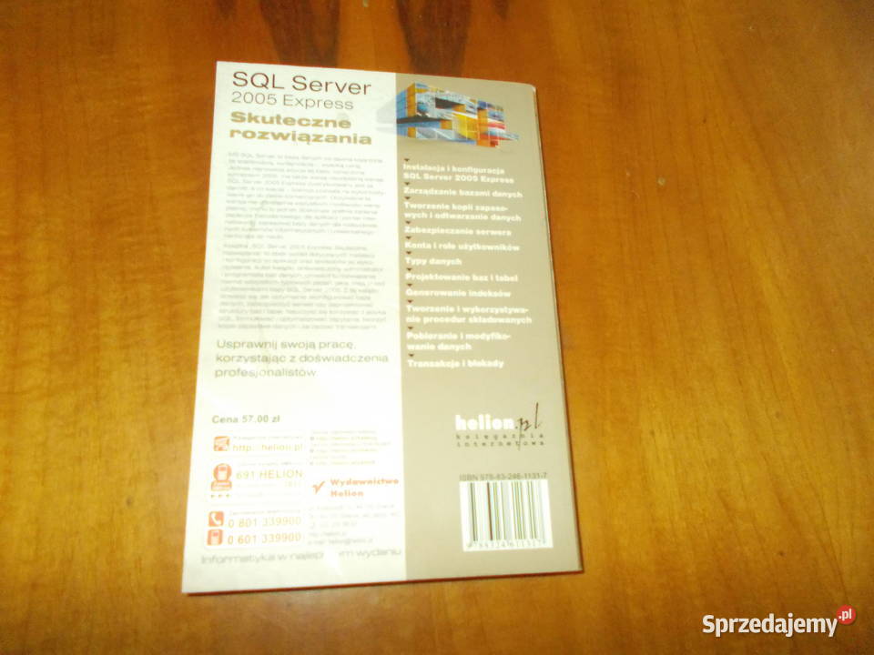 SQL Server 2005 Express Skuteczne rozwoązamia informatyka, internet Kraków sprzedam