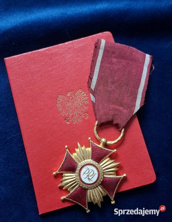 Złoty Krzyż Zasługi dokument na majora Wojska Wejherowo