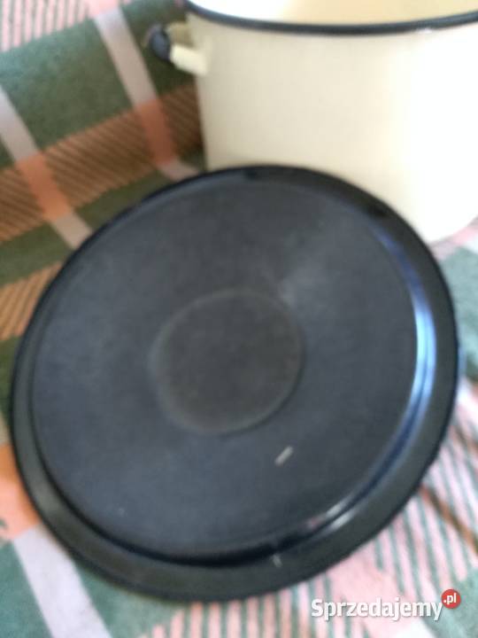 Duży garnek emaliowany z pokrywa śląskie Rybnik sprzedam